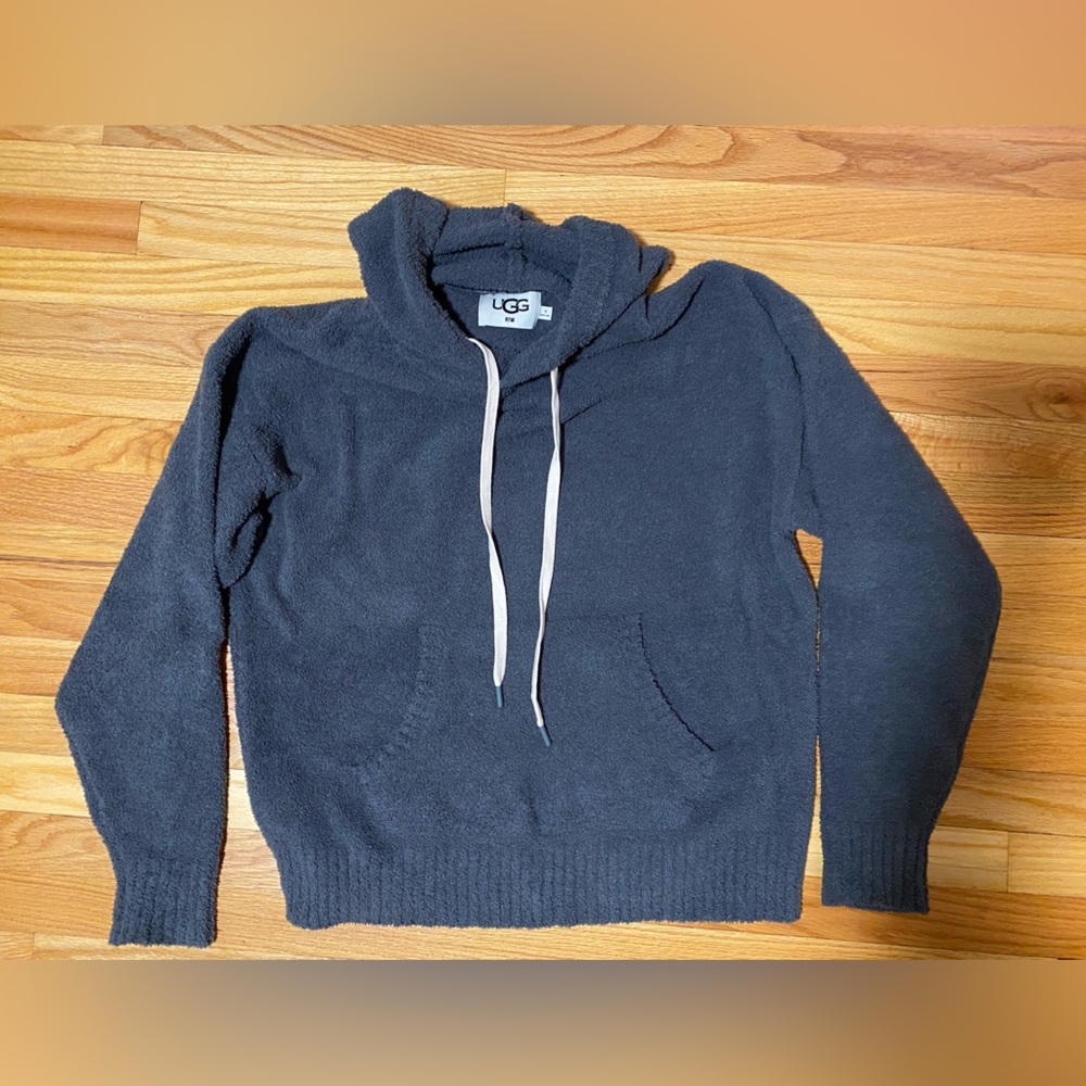 NWOT UGG cozy knit charcoal gray hoodie